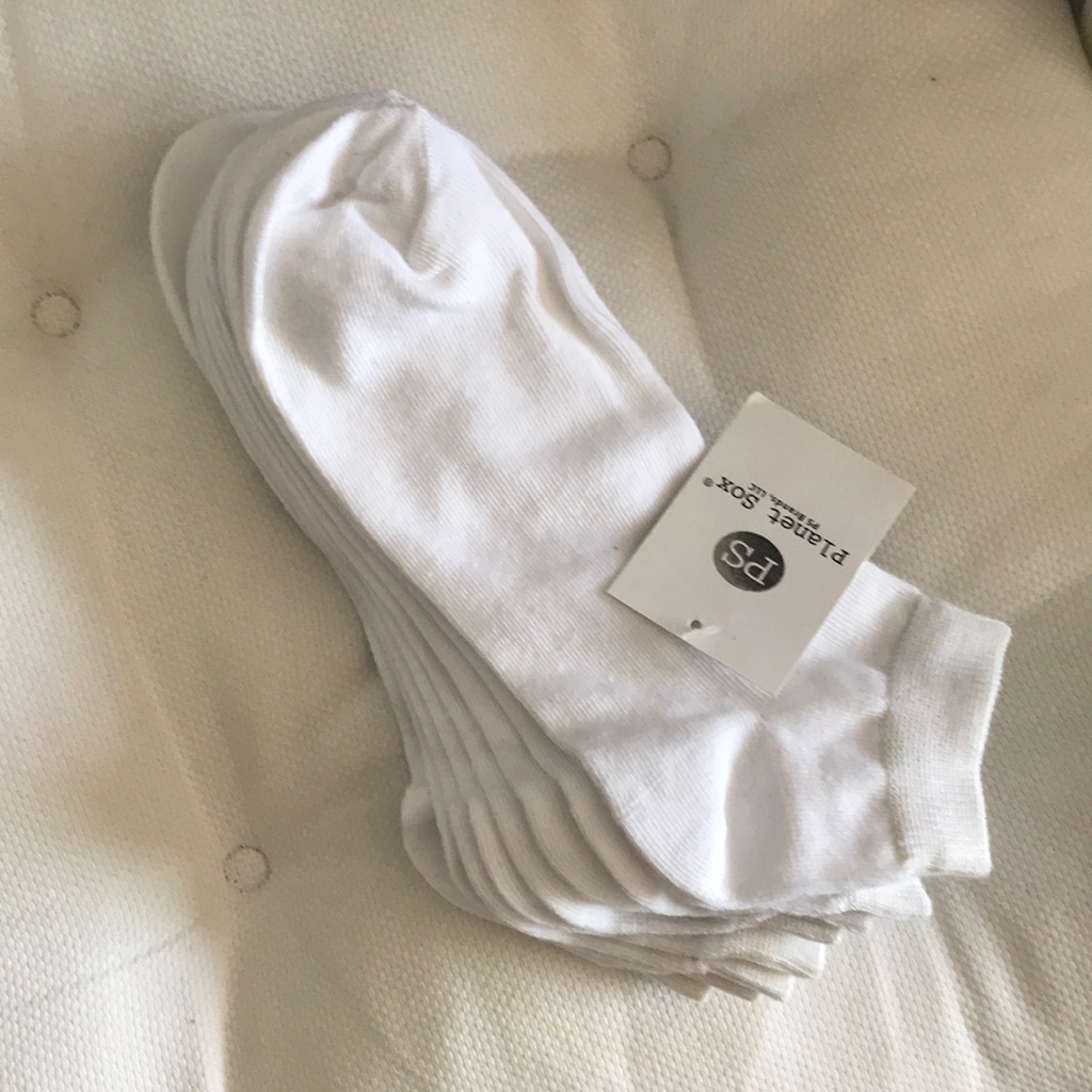 White Poly Socks 10sets